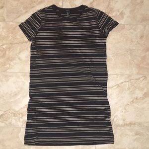 Stripped tee shirt dress
